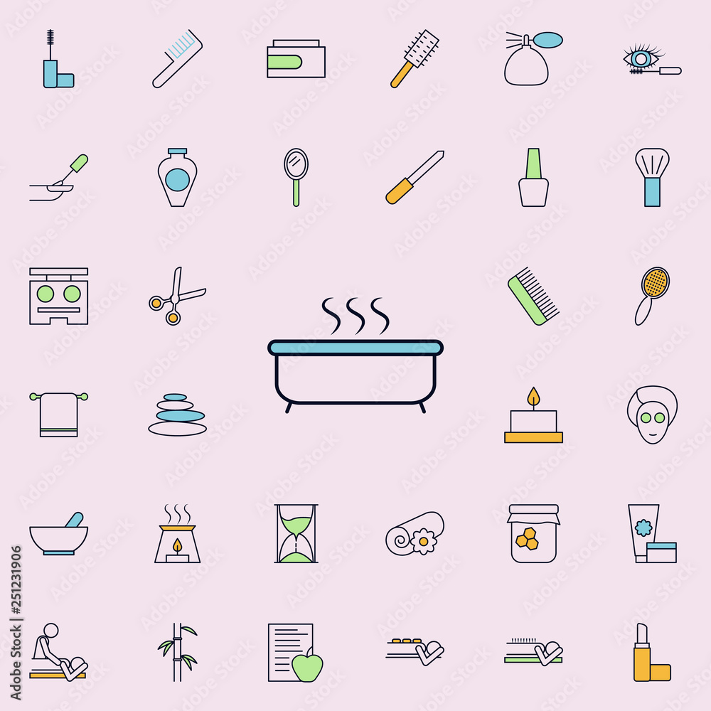 aroma bath outline icon. spa icons universal set for web and mobile aroma bath outline icon. spa icons universal set for web and mobile