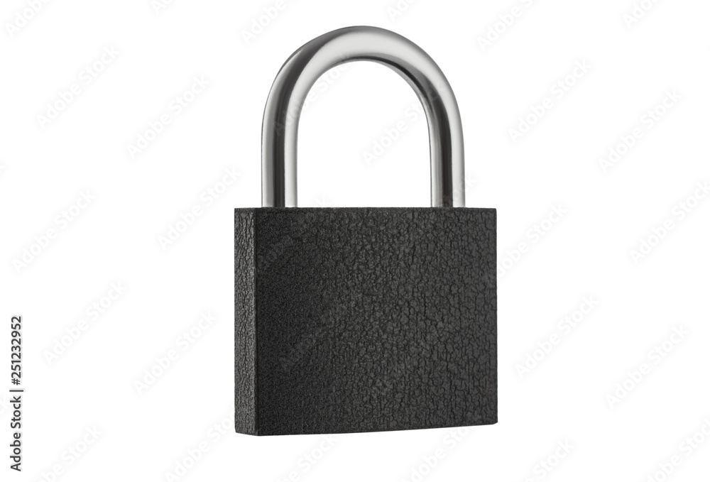 Padlock isolated on white background, clipping path included