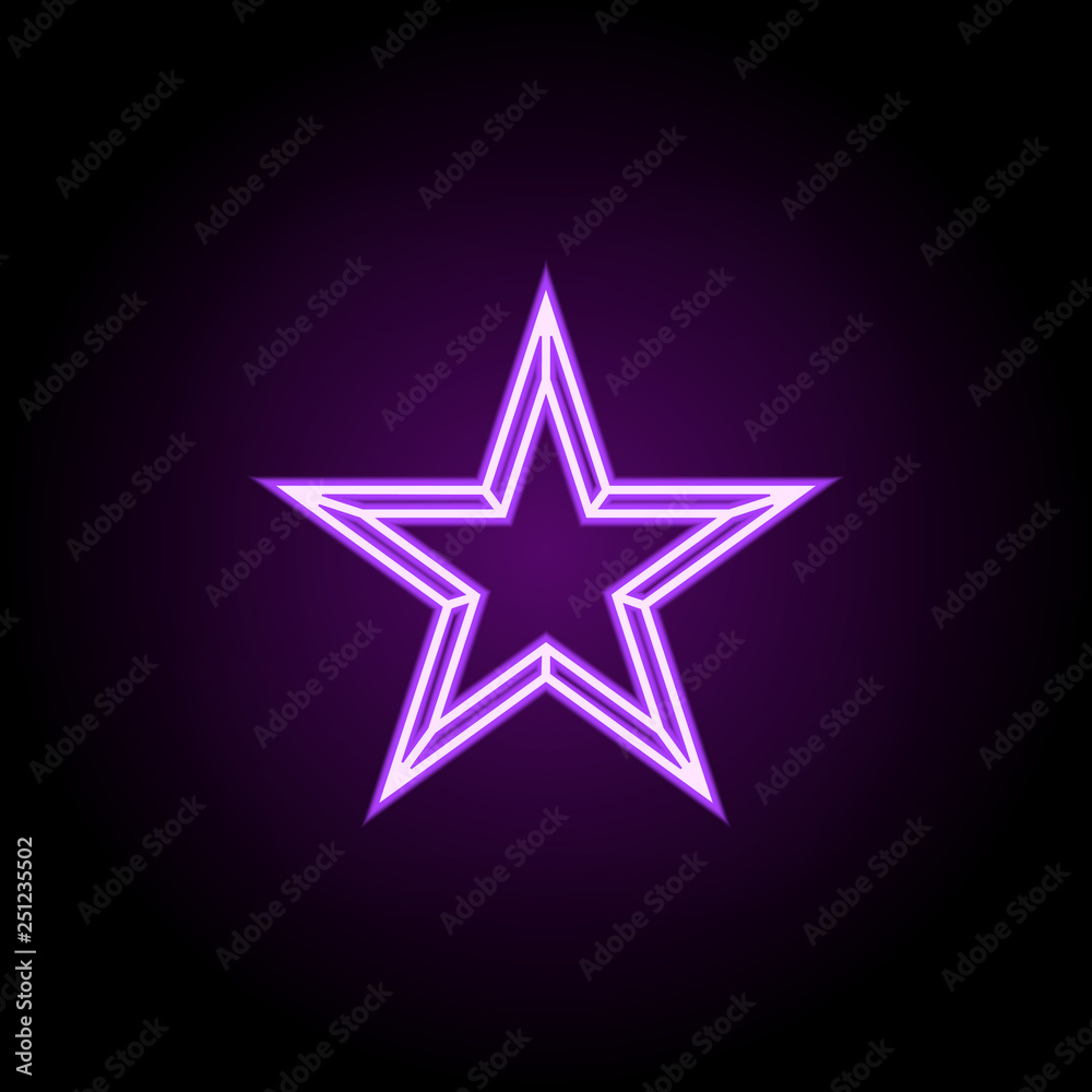 star line icon. Elements of Stars in neon style icons. Simple icon for websites, web design, mobile app, info graphics star line icon. Elements of Stars in neon style icons. Simple icon for websites, web design, mobile app, info graphics