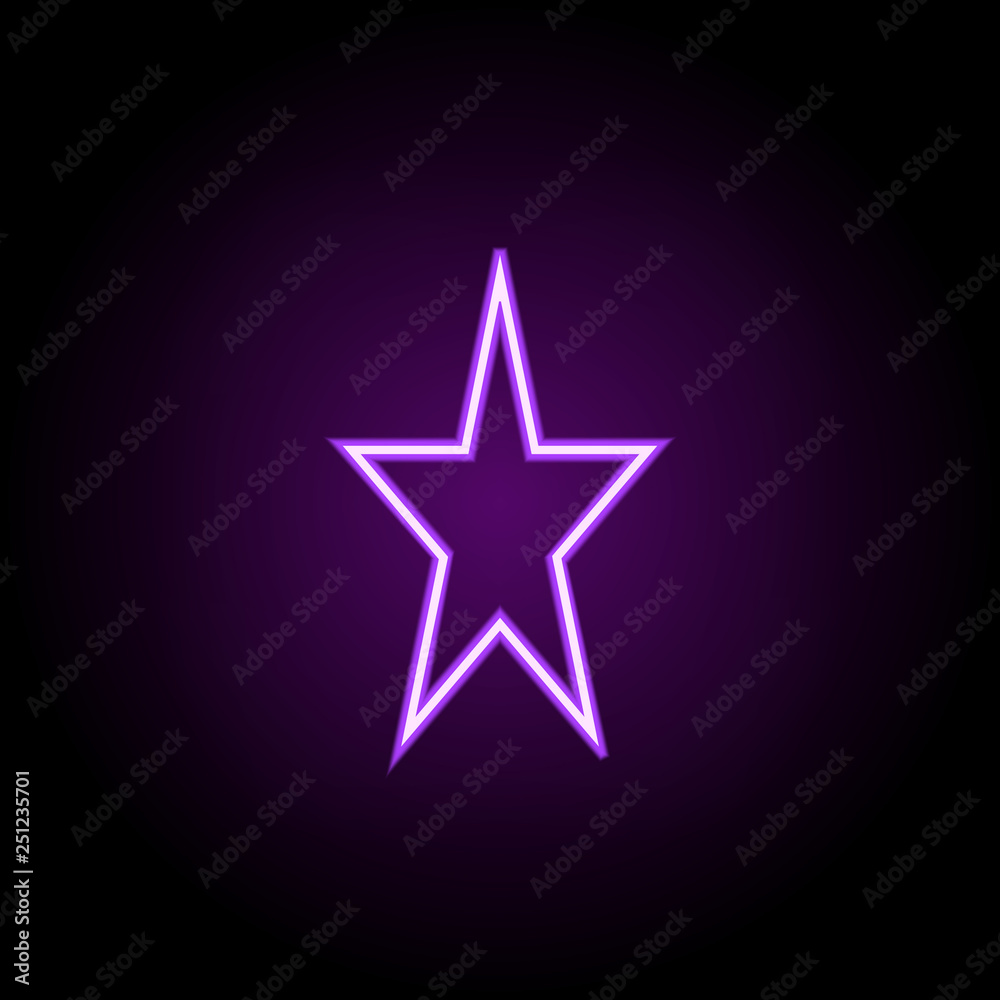 star line icon. Elements of Stars in neon style icons. Simple icon for websites, web design, mobile app, info graphics star line icon. Elements of Stars in neon style icons. Simple icon for websites, web design, mobile app, info graphics