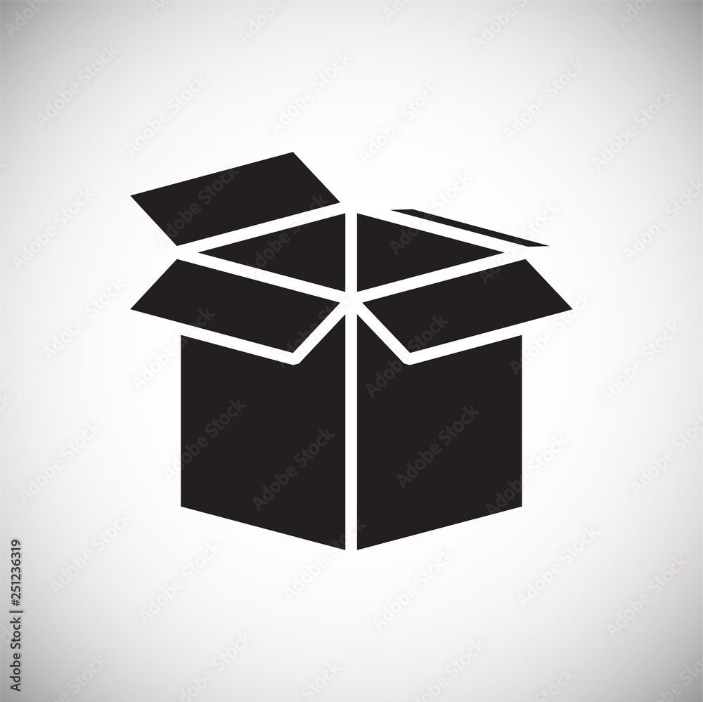 Box icon on white background for graphic and web design, Modern simple vector sign. Internet concept. Trendy symbol for website design web button or mobile app Box icon on white background for graphic and web design, Modern simple vector sign. Internet concept. Trendy symbol for website design web button or mobile app