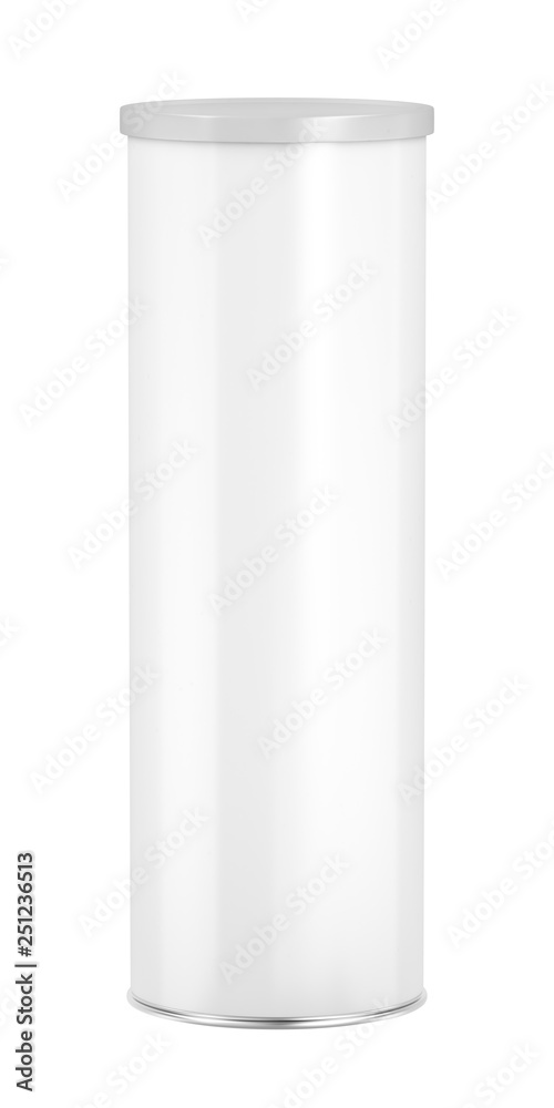 White blank tin can White blank tin can