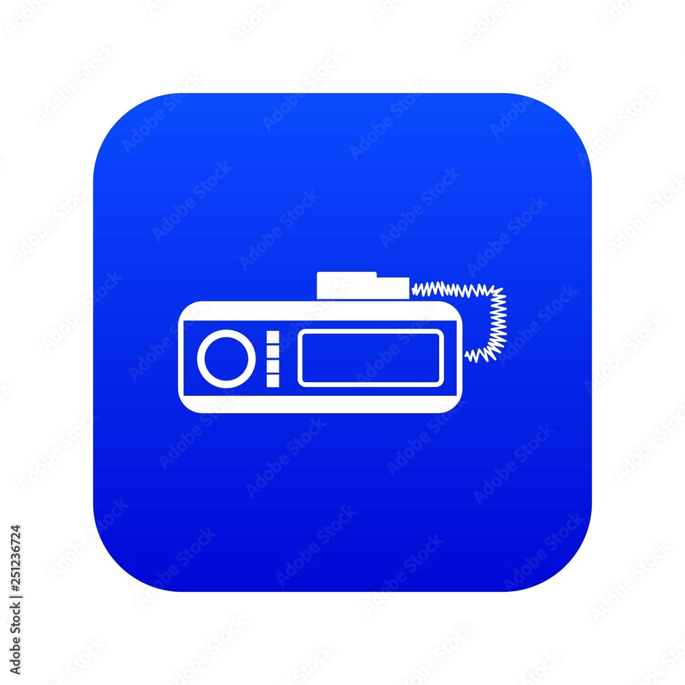 Radio taxi icon digital blue for any design isolated on white vector illustration Radio taxi icon digital blue for any design isolated on white vector illustration