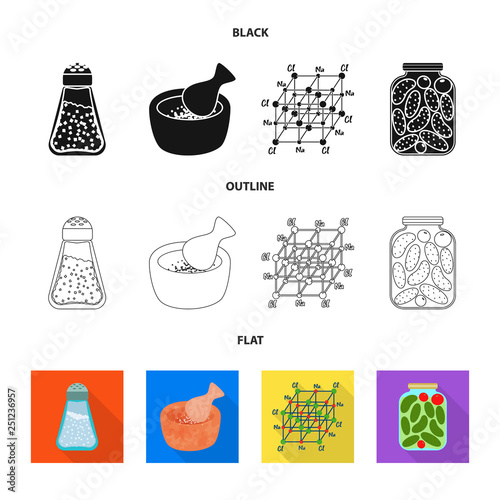 Vector design of cooking and sea icon. Collection of cooking and baking   stock symbol for web.
