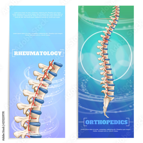 Clinic Rheumatology and Orthopedics Set Banner