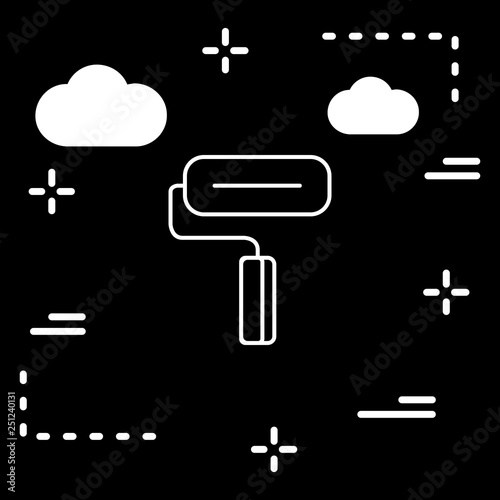 Vector Paint Roller Icon