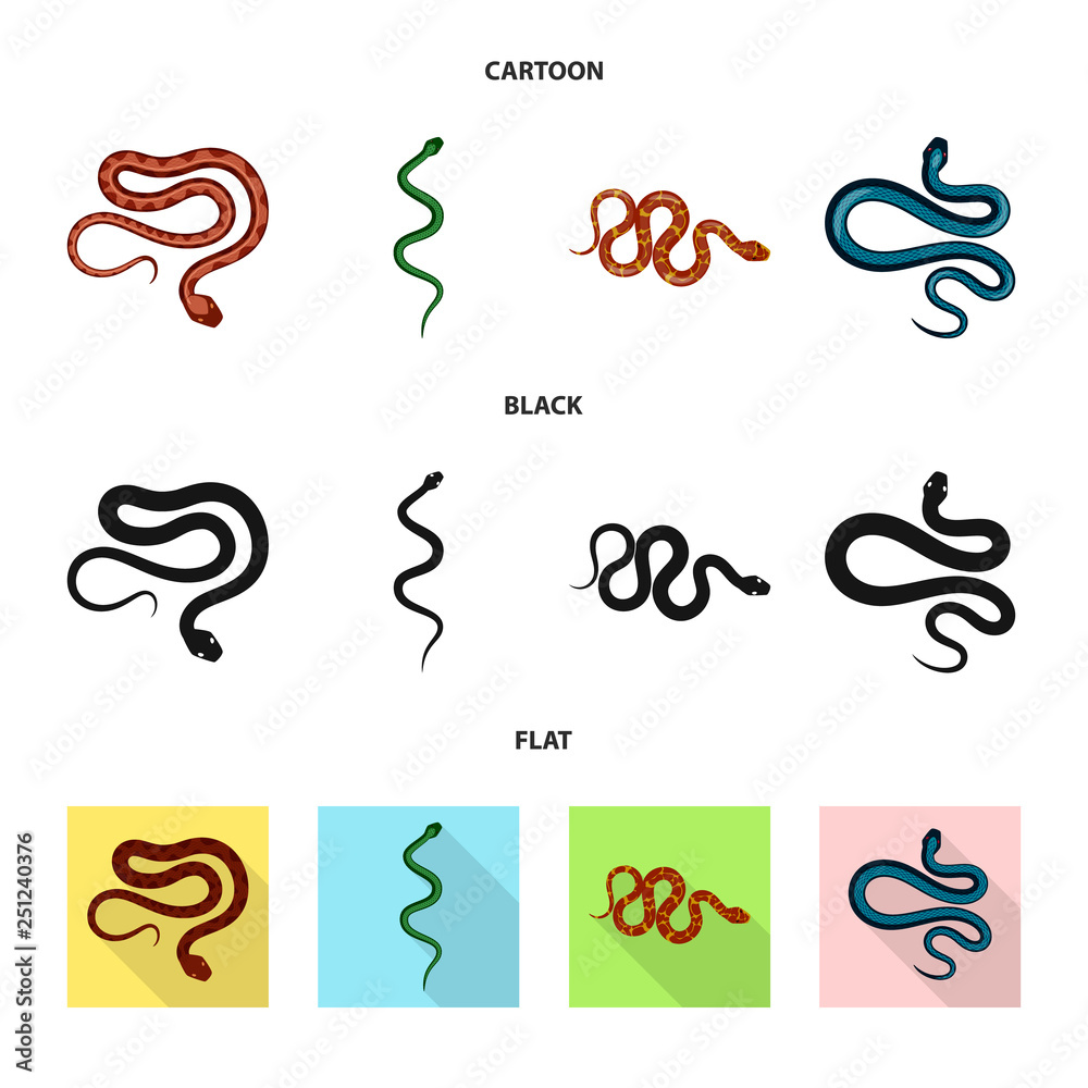 Obraz premium Vector design of mammal and danger symbol. Set of mammal and medicine stock vector illustration.