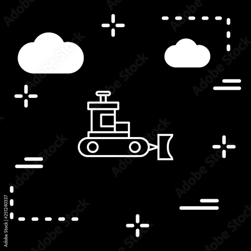 Vector Snow plow Icon