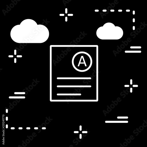 Vector A Grade Icon