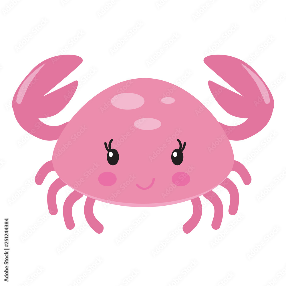 Crab vector illustration image