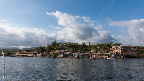 scenic view of the island cayo granma at santiago de cuba