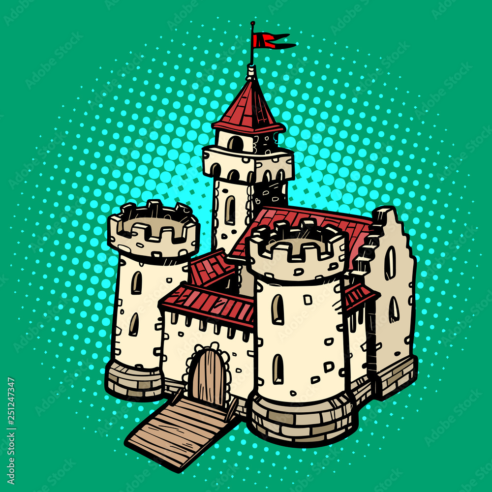 medieval castle, fairy kingdom. real estate