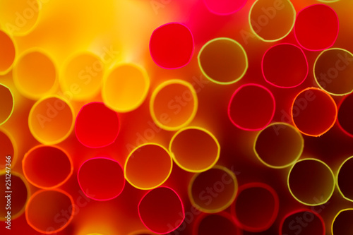 Drinking straws Abstract