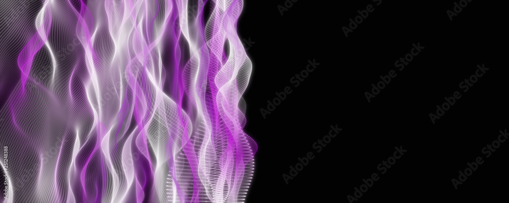 Fototapeta premium Abstract elegant romantic wave panorama background design illustration