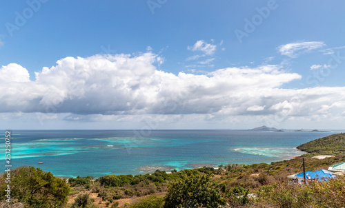Saint Vincent and the Grenadines, Mayreau, Tobago Cays view