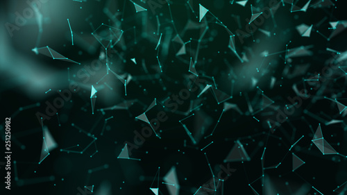 Abstract geometrical futuristic  background. 3D illustration.