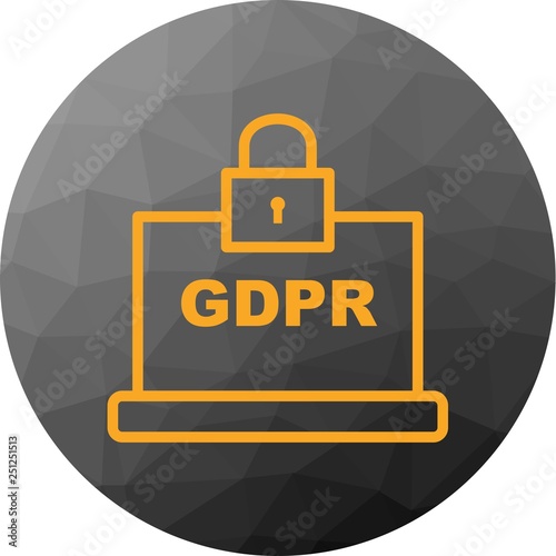 Vector GDPR Icon