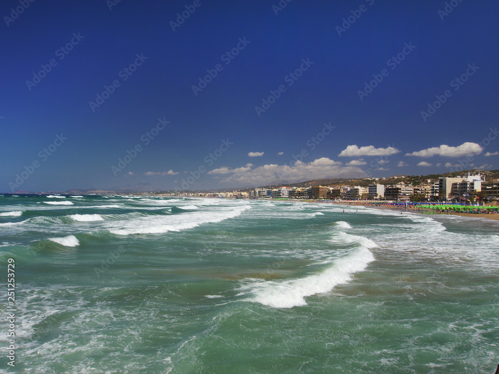 beach of Rethymnon, Crete, Greek Islands beach of Rethymnon, Crete, Greek Islands