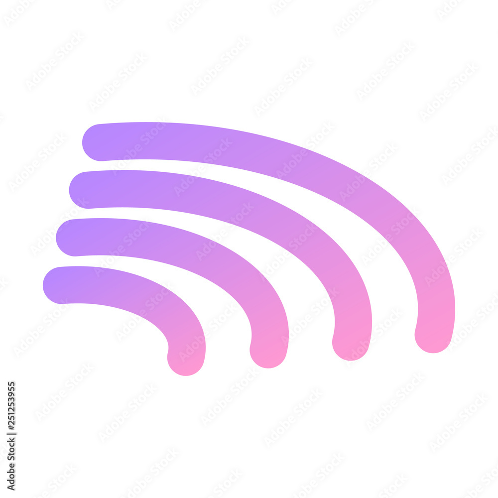Wifi sign icon. Isometric of wifi sign vector icon for web design isolated on white background Wifi sign icon. Isometric of wifi sign vector icon for web design isolated on white background