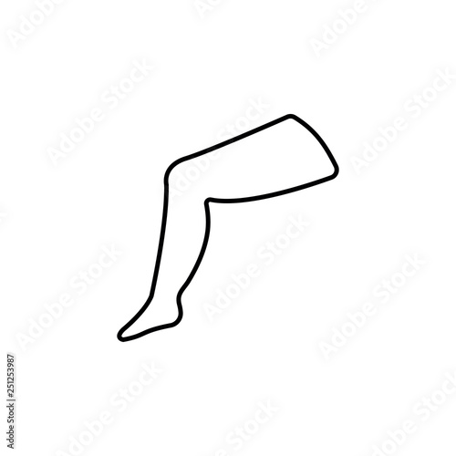 leg, plastic surgery icon. Element of plastic surgery for mobile concept and web apps icon. Thin line icon for website design and development, app development