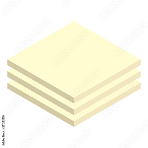 Drywall panel icon. Isometric of drywall panel vector icon for web design isolated on white background