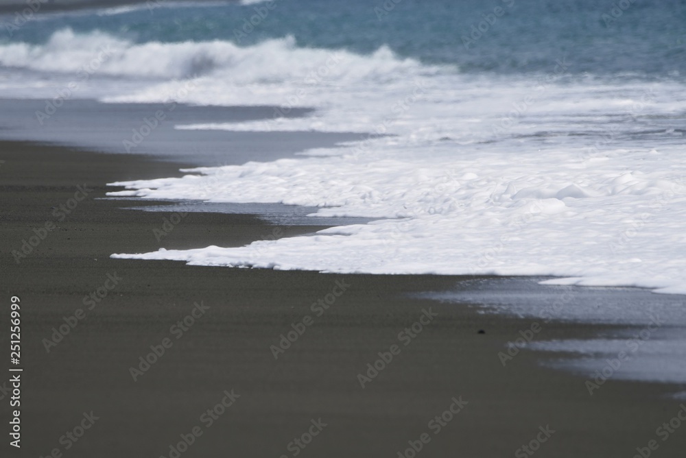 Background material of the beach waves