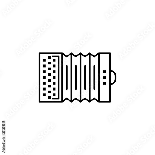 Patrick day, accordion, instrument, music, musical, sound icon. Element of Patrick day for mobile concept and web apps illustration. Thin line icon for website design