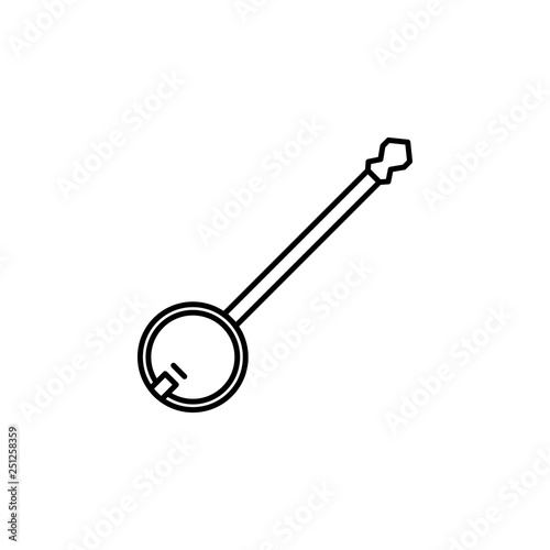Patrick day, banjo, folk, instrument, musical, string icon. Element of Patrick day for mobile concept and web apps illustration. Thin line icon for website design and development