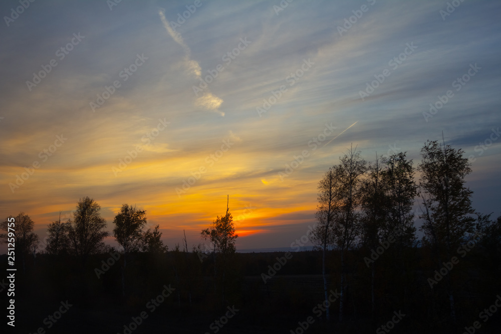 Sernovodsk village in the fall