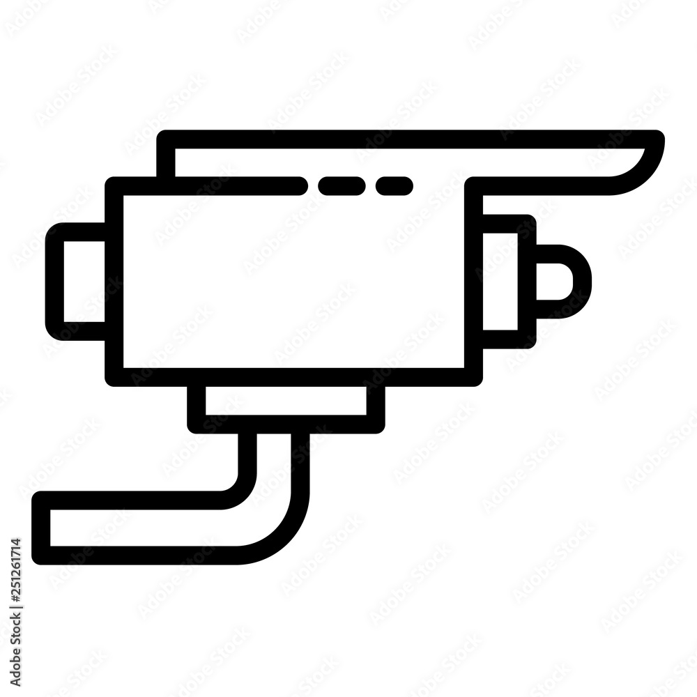 Security camera icon. Outline security camera vector icon for web design isolated on white background Security camera icon. Outline security camera vector icon for web design isolated on white background