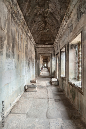 Hallway Inside Angkor Wat