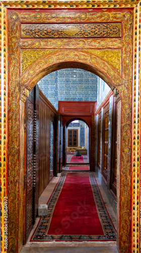 Old Turkish Ottoman house door entrance and corridor