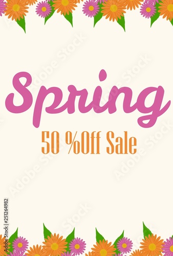 Spring sale poster 