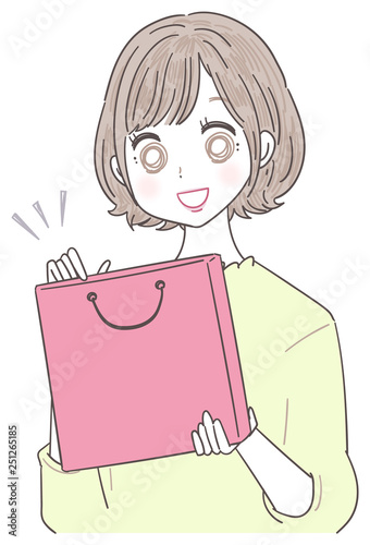 若い女性 買い物