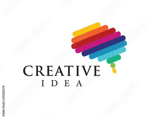 colorful creative brand idea logo design inspiration