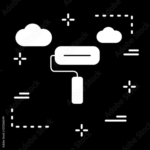 Vector Paint Roller Icon