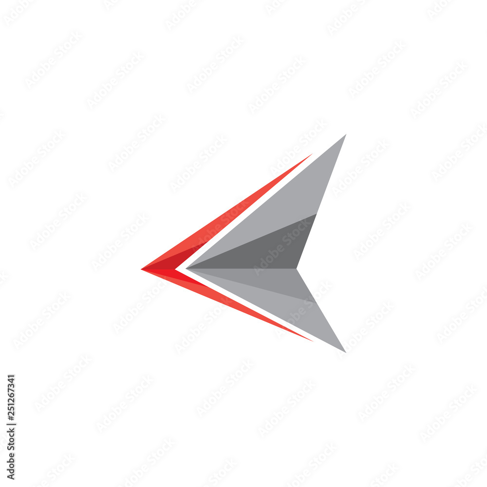 simple geometric arrow fast motion logo vector simple geometric arrow fast motion logo vector