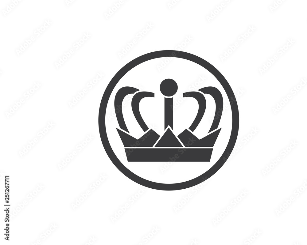 crown logo icon vector illustration crown logo icon vector illustration