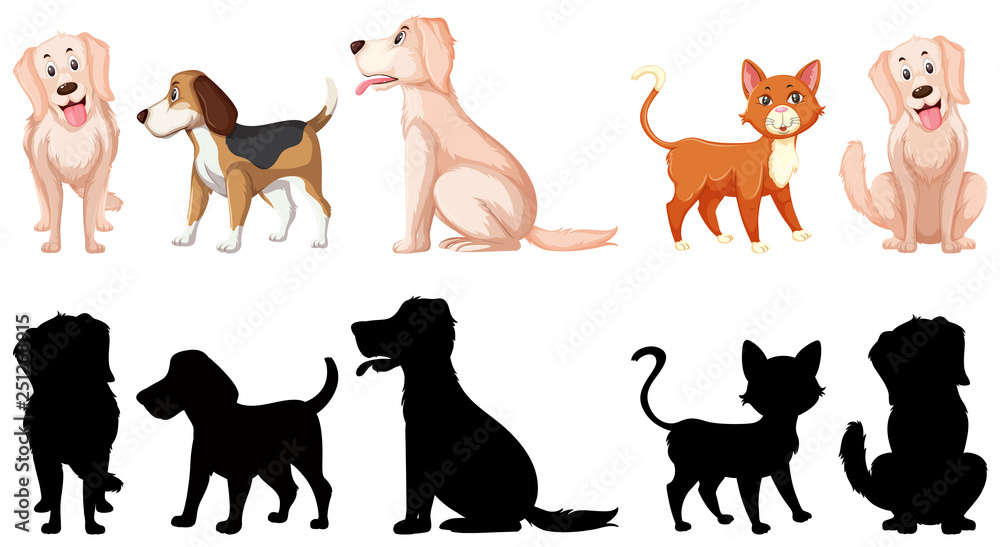 Set of animal character