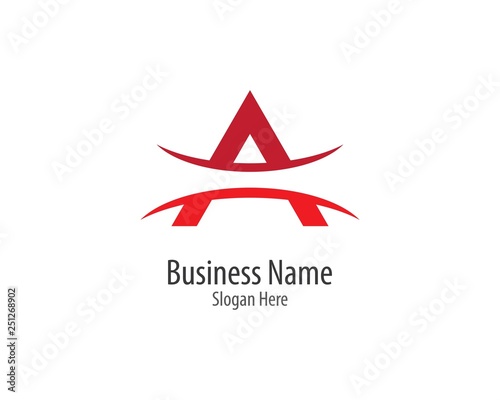 Letter a symbol illustration design
