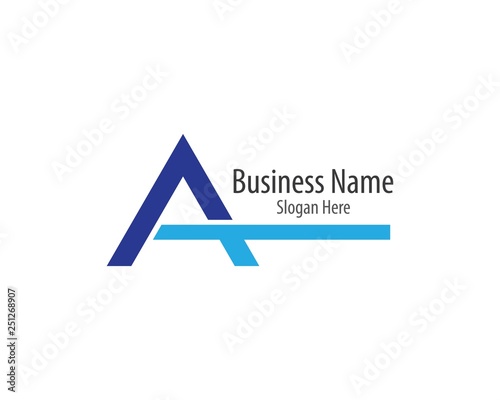 Letter a symbol illustration design