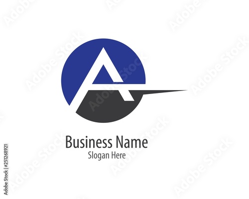 Letter a symbol illustration design