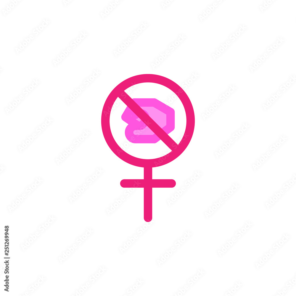Woman's day, stop violence icon. Element of color Woman's day icon. Premium quality graphic design icon. Signs and symbols collection icon