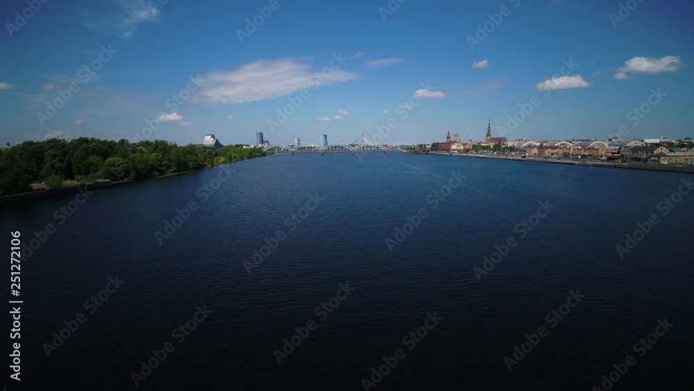 Aerial Latvia Riga June 2018 Sunny Day 15mm Wide Angle 4K Inspire 2 Prores  Aerial video of downtown Riga in Latvia on a beautiful sunny day with a wide angle lens.