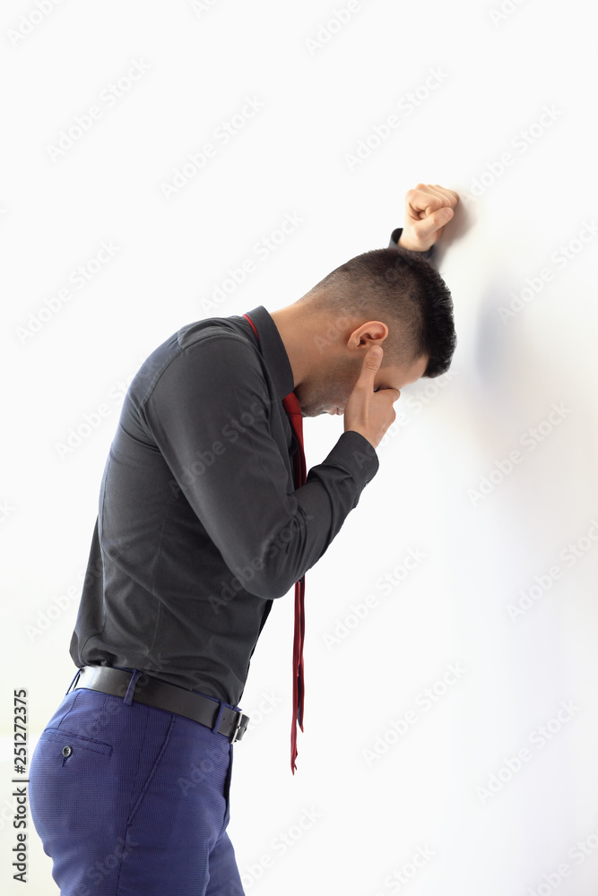 Frustrated and stressful businessman at work Frustrated and stressful businessman at work