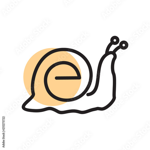 letter e initial as escargot logo icon vector template