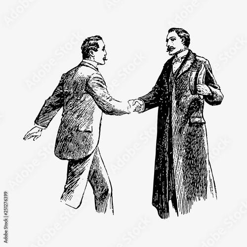 Gentlemen shaking hands