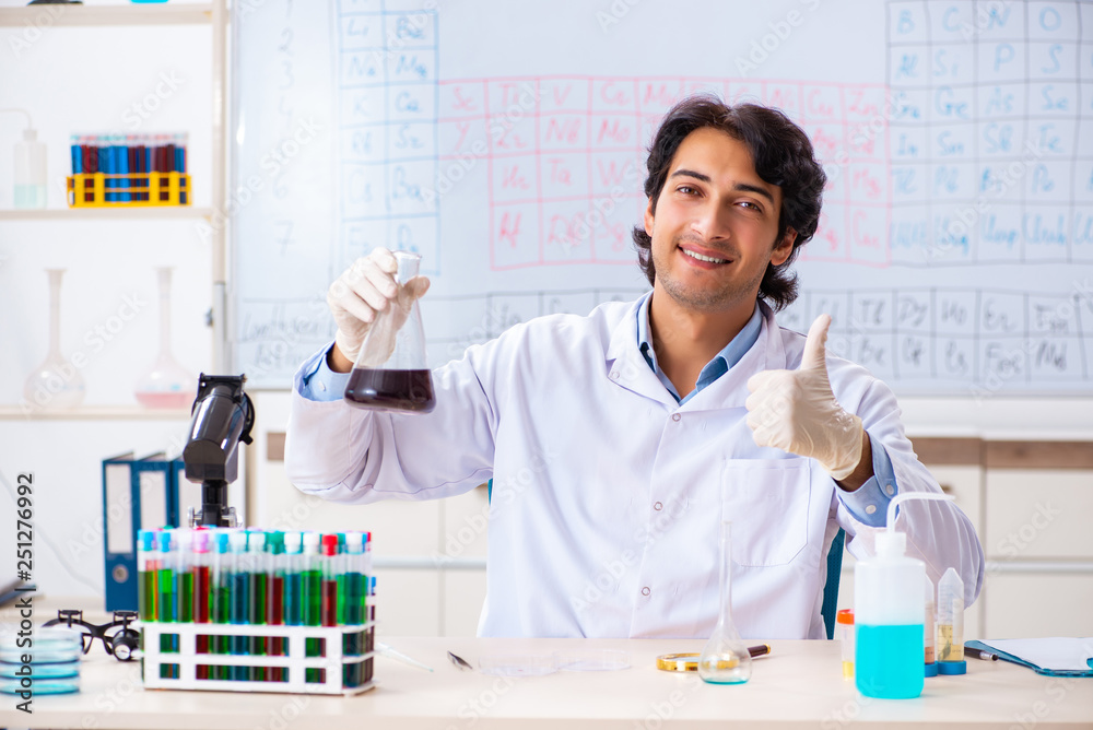 Young chemist working in the lab Young chemist working in the lab
