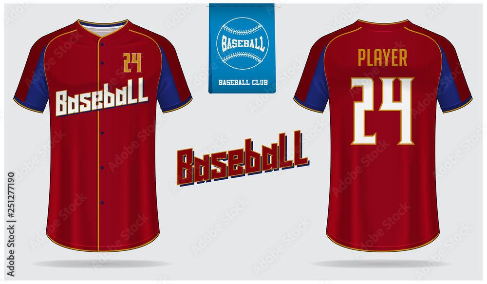 Baseball jersey, sport uniform, raglan t-shirt sport template design ...