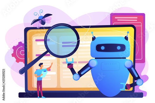 Artificial intelligence regulations concept vector illustration.